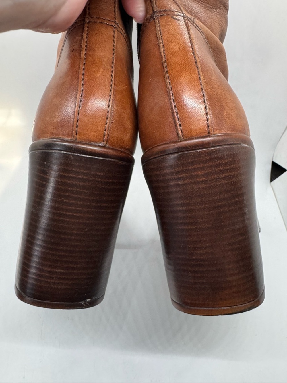 Steve Madden Free Chunky Platform Leather Boots 90s Y2K Vintage Women's Size 7.5 - Picture 8 of 13